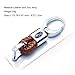 Goshion 2Pack Genuine Leather Car Logo Keychain Suit for Subaru Key Chain Keyring Family Present for Man and Woman