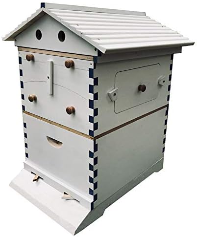 YUANZHOU Beehive Beekeeping Brood House Box Auto Comb Kit For 7 Auto Honey Bee Hive Frames 61 X 41 X 26cm