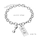 Luvalti “ME vs ME” Pendant Bracelet - Best Motivational Gift - Weight Plate Barbell Dumbbell Pendant Bracelet