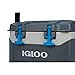 Igloo BMX 25 Quart Cooler with Cool Riser Technology, Fish Ruler, and Tie-Down Points – 11.29 Pounds – Carbonite Gray and Bluethumb 2
