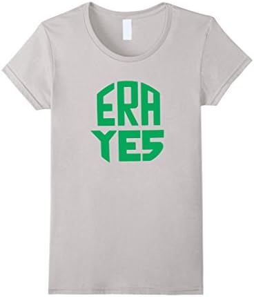 Women's ERA YES Equal Rights Amendment Feminist Progressive T-Shirt Small Silver