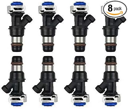 Amazon Com 8 X Fuel Injector For Delphi 01 07 Gm Chevy Gmc Truck 4 8l 5 3l 6 0l Fj Automotive