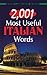 2,001 Most Useful Italian Words (Dover Language Guides Italian)