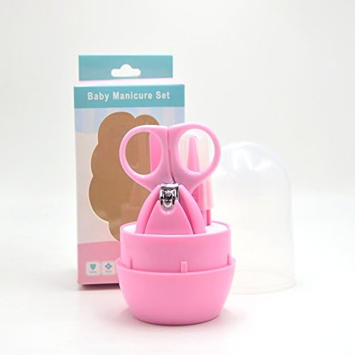 Newborn, Baby, Infant and Toddler Grooming Kit with Scissors - The Best Unique Baby Shower Gift for Girls and Boys (pink)