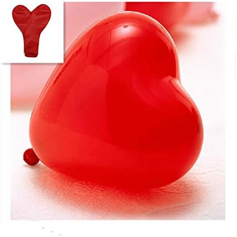 PcsPce - 50Pcs Heart-Shaped Latex Balloons Party Holiday Decoration Ballon (Red Color)