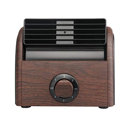 Desk Fan Personal Large Wind Turbine Table Cooling Fans for Home Office AC Powered (Renewed)