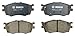 BOSCH BC1156 QuietCast Premium Ceramic Disc Brake Pad Set - Compatible with Select Hyundai Accent; Kia Rio, Rio5; FRONT