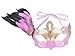 AshopZ Venetian Eye Mask Fancy Dress Accessory w/ Feather Flower Lace