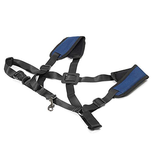 Saxophone Double Shoulder Sax Leather Strap Adjustable Universal Tenor Baritone Sax Saxophone Harness Shoulder Strap Hook