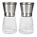 LauKingdom Slim Brushed Stainless Steel Salt and Pepper Grinder Set