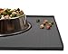 Waterproof Raised Edge BPA Free Silicone Pet Feeding Mat, 23x15 Dishwasher Safe Food Mat Contains Spills & Protects Floors, Placemats for Cats and Dogs Water Bowl, Pets Accessories Gray