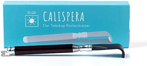 Lewanda Premium: Telescopic Back Scraper (Stainless Steel | red | 24") Strong Scraper Hand manually Adjustable