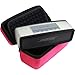 Hard Travel Case For Bose Mini II & Bose Soundlink Mini Bluetooth Portable Speaker - Carry Case for Speaker, Wall Charger, Charging Cradle & Silicone Cover, Pink, By Bluetech