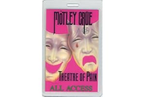 Motley Crue 1985 Theatre Pain Laminated Backstage Pass