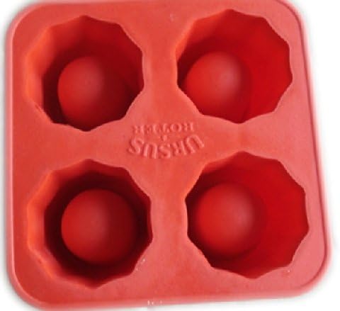 DGI MART DIY Ice Cube 4-cavities Shot Glass Shape Ice Cube Mold Tray(Send by Random Colour)