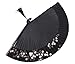 Amajiji Charming Elegant Modern Woman Handmade Bamboo Silk Folding Pocket Purse Hand Fan.Chinese/Japanese Vintage Retro Style JNSZ（22cm (008)