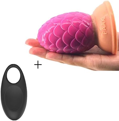 UBIBI 100% High Quality Full Silicone Magic Tricks Stick with 10 Pattern Ring Pink Discreet Package (Color : with Ring)
