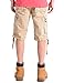 WenVen Men's Cotton Twill Cargo Shorts Outdoor Wear Lightweight