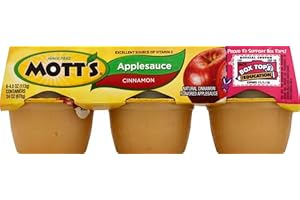 Mott's Cinnamon Applesauce, 4 oz cups, 6 count
