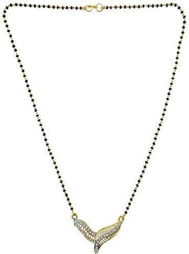 Women's Mangal Sutra Mangalsutra Indian Gold Chain Set Cz Diamond Mangalsutra Gold