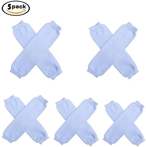 LiY Super Solids - Solid Color Leg Warmers - One Size - Baby, Toddler, Boy, Girl (White)