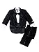 Spring Notion Baby Boys' Black Classic Tuxedo with Tail Extra Large/18-24 Months