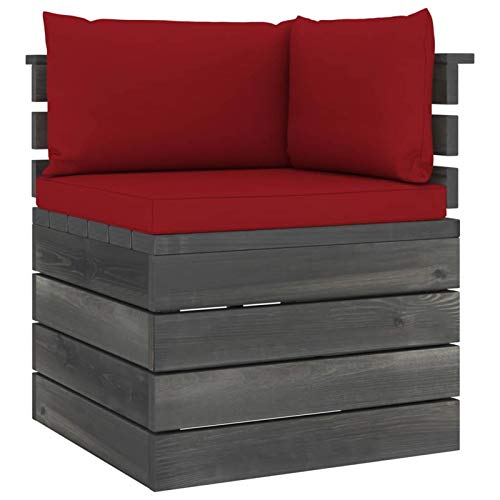 Tidyard Garten Paletten 2-Sitzer mit Kissen Palettensofa Palettenauflage Schaumflocken Palettenkissen Gartenmöbel… – Bild 8