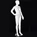 Giantex Female Mannequin Stand Dress Form Full Body Plastic Display Head Turns Dress Form (White, One Hand On Hip Mannequin)