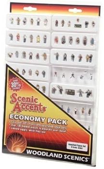N Economy Figure Set, Assorted by Woodland Scenics