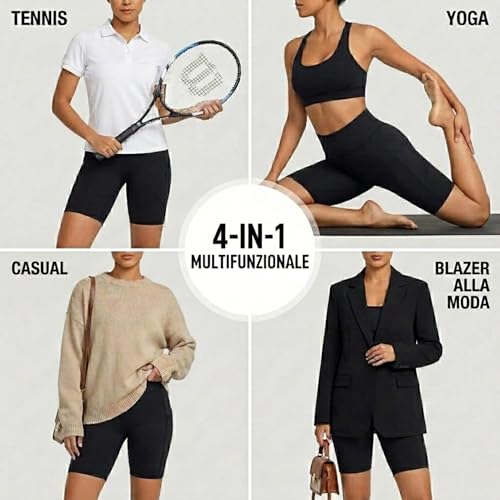 GymCope Women's Gym Shorts High Waisted Sports Leggings Yoga Pants Short Leggings Push Up Stretch Summer for Fitness Gym Cycling Sports Workout