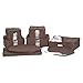 Richards Micro Fiber Dinnerware Storage Set, 8-Piece, Brown
