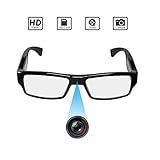 Spy Camera Glasses,1080P Spy Glasses with Hidden Camera,Mini Wearable Glasses Camera Video Recording Glasses Loop, Snapshot, USB Charger