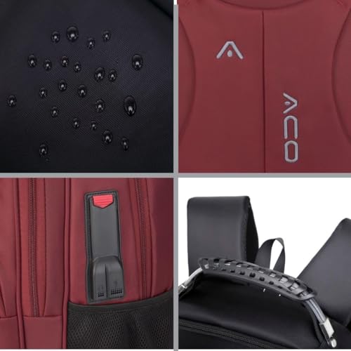 Mochila Masculina Feminina para Notebook 17” Executiva – Impermeável, Antifurto, USB e Fone, Alça Reforçada de Aço, Escolar, Faculdade, Trabalho, Viagem, Grande, Confortável, Premium'