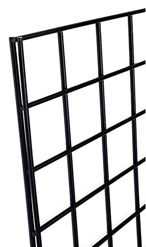 Only Hangers Black Triangle Wire Gridwall Panel Display Rack with Casters - Thumbnail 2