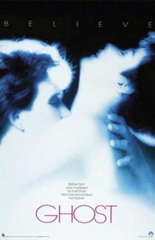 Ghost Movie (Patrick Swayze & Demi Moore) Poster Print