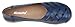 Kunsto Women's Leather Loafer Shoes Slip On US Size 9 Blue-Hollow Out