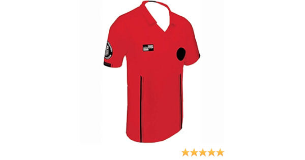 red referee shirt