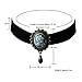 JJTZX Victorian Black Velvet Lace Cameo Choker Gothic Lady Necklace Gift for Her (Black Cameo)
