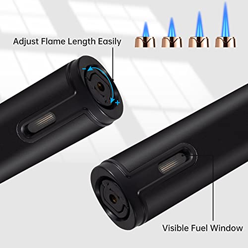 Lighter Butane Lighter Torch Lighter Double Flame Lighter for Candle