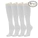 4 Pairs Compression Socks For Women and Men -- Best Medical, Nursing, Athletic, Edema, Diabetic,Varicose Veins , Maternity, Travel, Flight Socks - Running, Fitness -15-20mmHg.