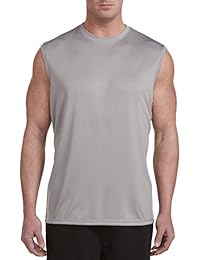 Harbor Bay by DXL Big and Tall Muscle Swim Tee Shirt, Grey, 1XL