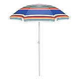Picnic Time Multi-Color 6 ft. Umbrella