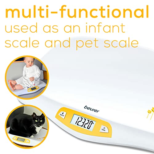 Beurer BY80 Digital Baby Scale, Infant Scale for Weighing in Pounds