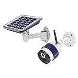 Freecam C340 Solar Powered Wi-Fi Camera Motion-Activated Truly Wireless Home Security Camera with PIR Motion Sensor and Night Vision for Outdoor Use
