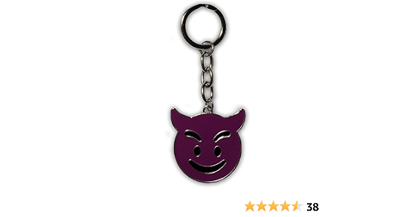 Everything Emoji Purple Devil Keychain 