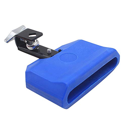 Florenceenid 1PC Blue Percussion Drum Bell Block Cowbell Cow Bell Mountable Mallet Musical Instrument Accessory Parts