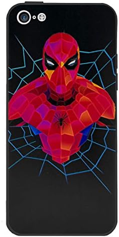 EJC Avenue iPhone 5c Superhero Designs Silicone Case/Cover for Apple iPhone 5c Gel TPU Cover/Protective + Screen Protector Spiderman