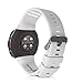 kwmobile Watch Band Compatible with Polar Vantage V - Watch Band Replacement Silicone Strap - White