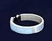 Fundraising For A Cause Prostate Cancer Awareness Light Blue Bangle Bracelet - Hope Faith Love - Adult Size