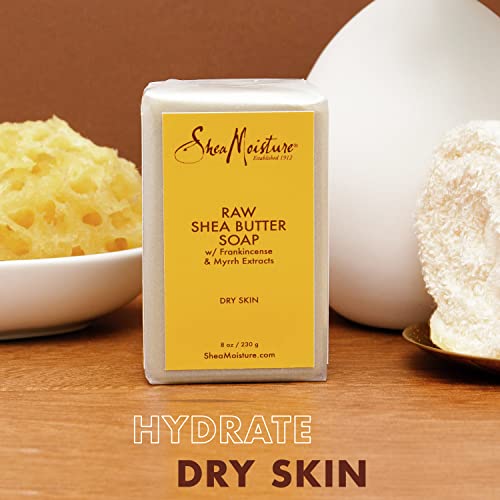 SheaMoisture Bar Soap For Body And Face For Dry Skin With Raw Shea